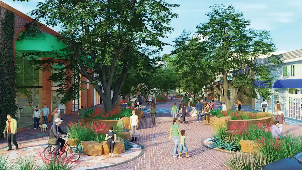 Outdoor Spaces Around Promenade Peak