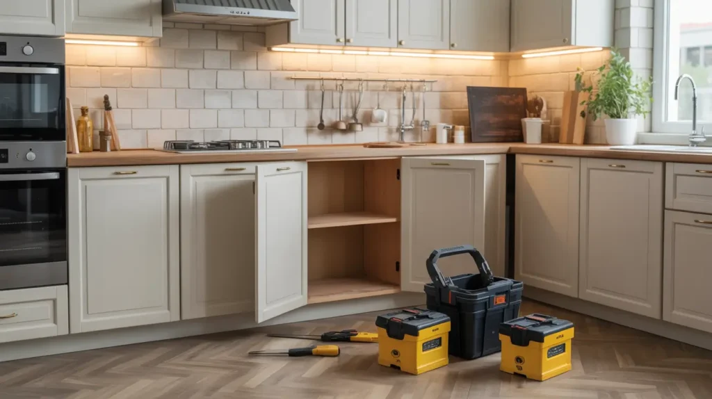 When to Call a Professional 1 Kitchen cabinets repair