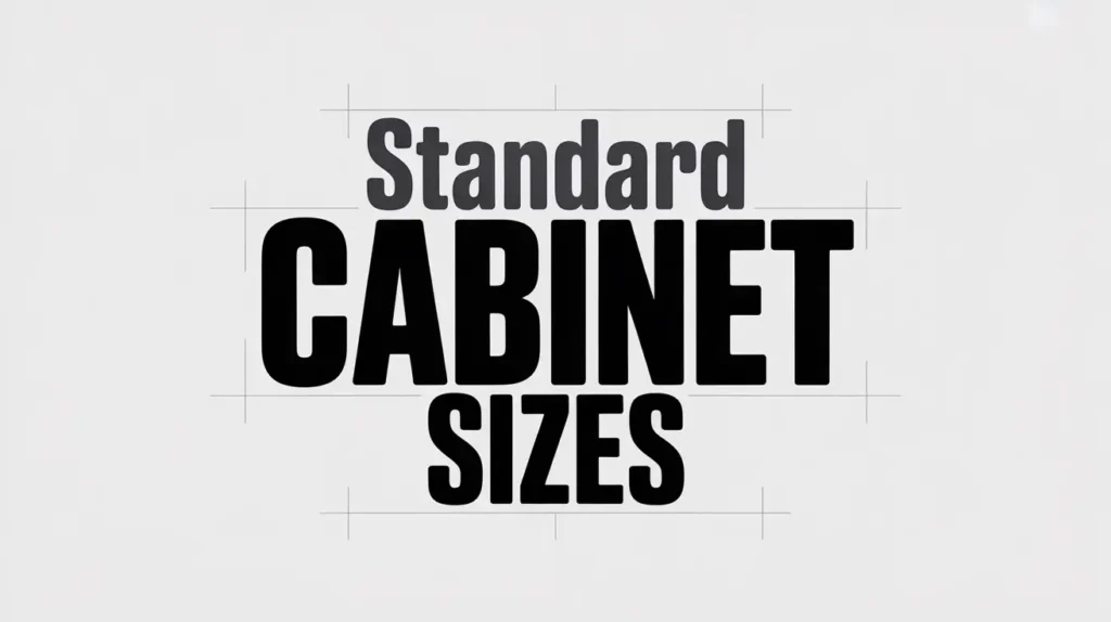 Standard Cabinet Sizes